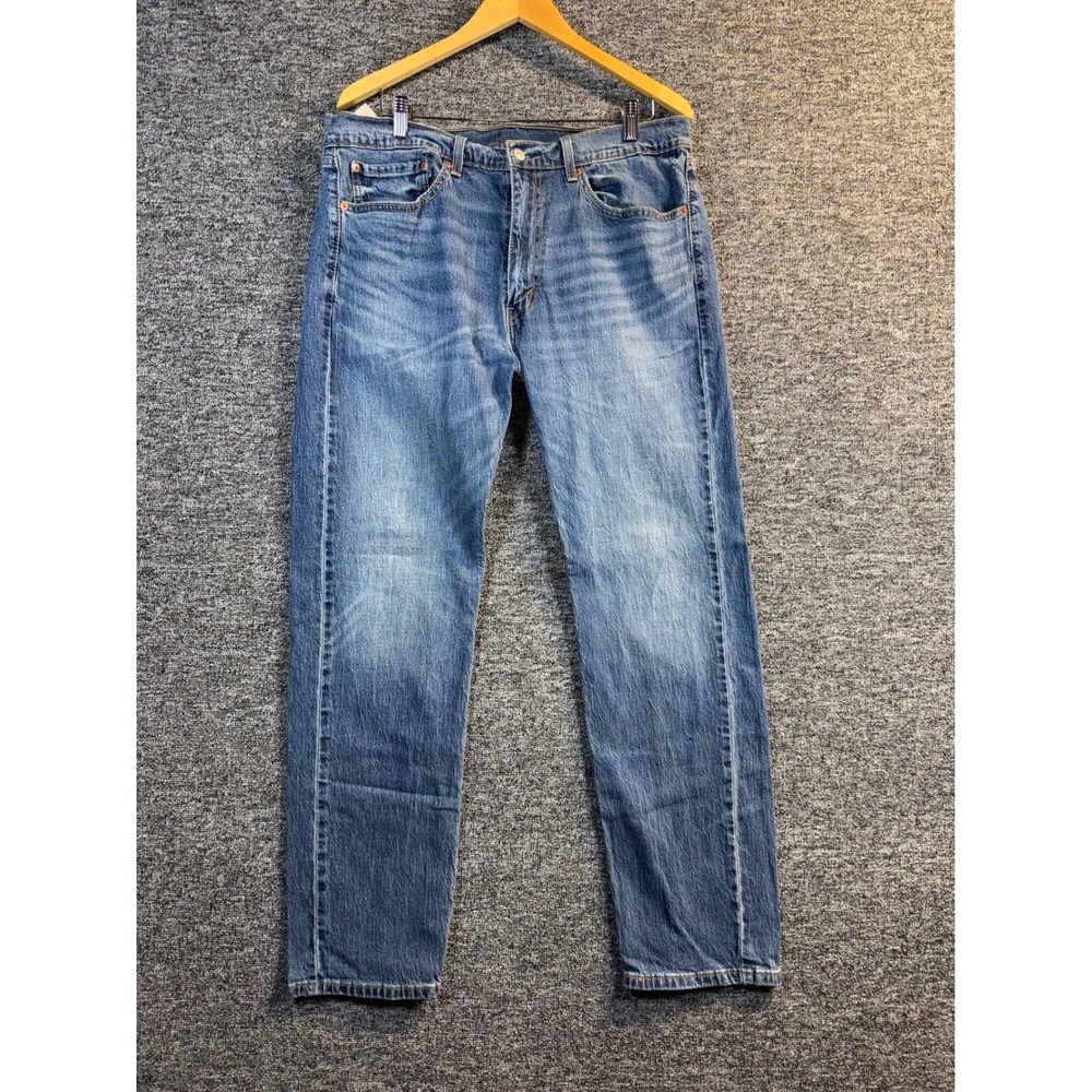 Levis 505 Regular Fit Straight Leg Jeans Mens 36x32 Blue Medium Wash Denim